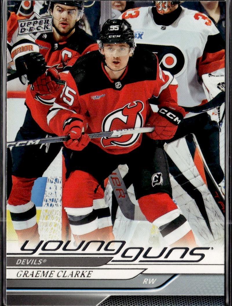 2024-25 Upper Deck Series 1 Hockey Base Young Guns #224 – Graeme Clarke (New Jersey Devils)