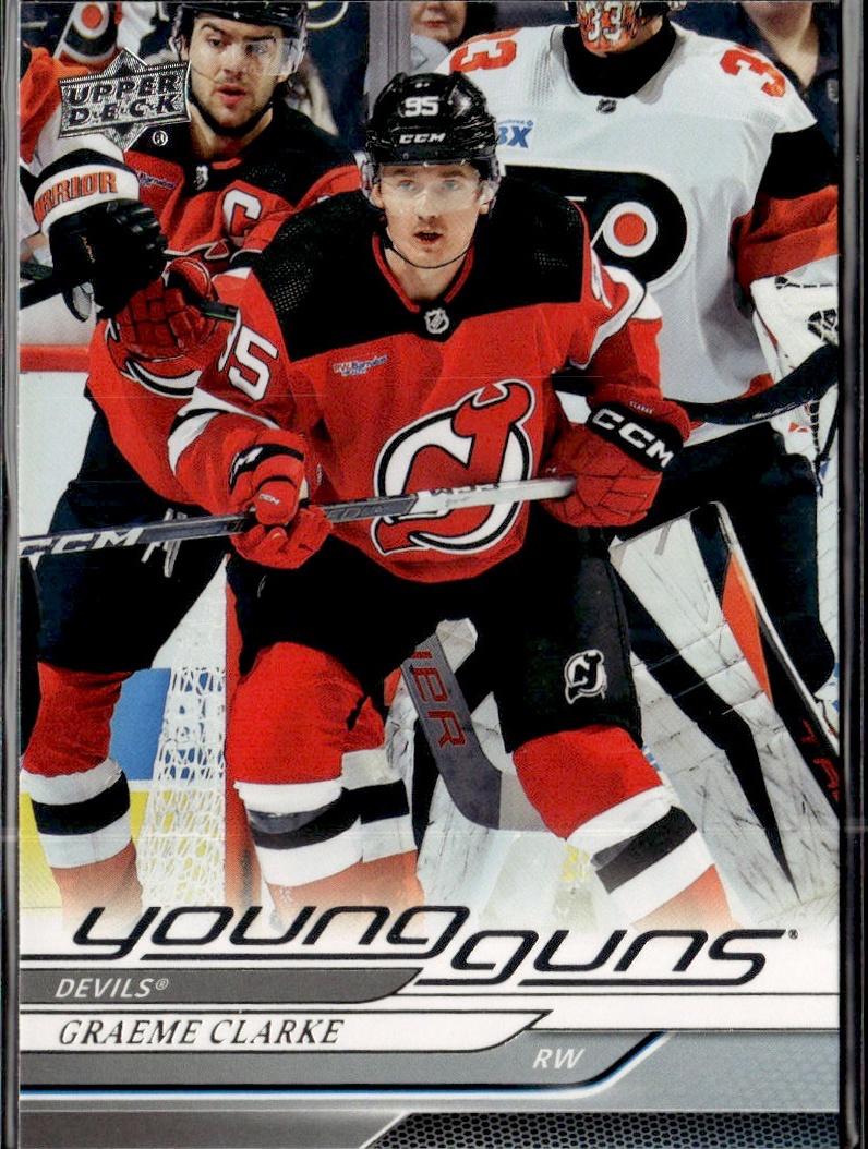 2024-25 Upper Deck Series 1 Hockey Base Young Guns #224 – Graeme Clarke (New Jersey Devils)