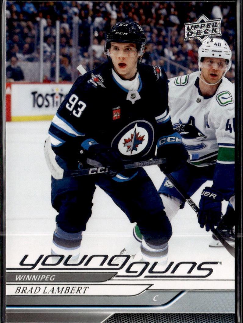 2024-25 Upper Deck Series 1 Hockey Hockey Base Young Guns #228 – Brad Lambert (Winnipeg Jets)