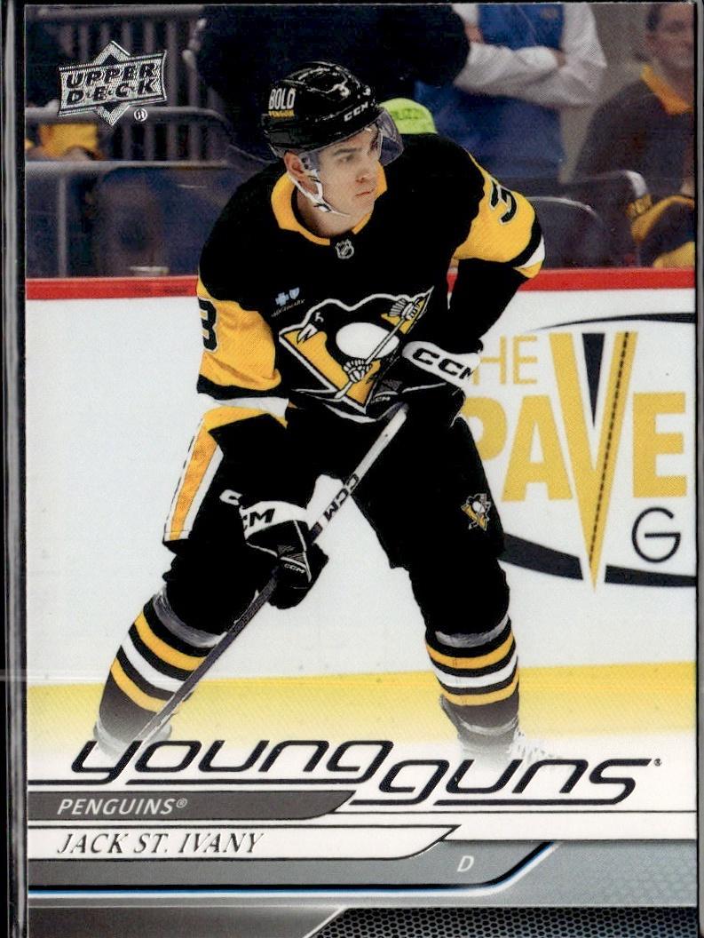 2024-25 Upper Deck Series 1 Hockey Base Young Guns #234 – Jack St. Ivany (Pittsburgh Penguins)