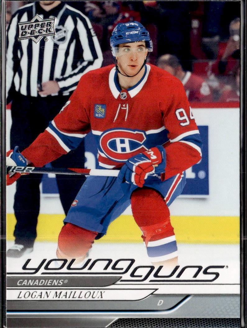 2024-25 Upper Deck Series 1 Hockey Base Young Guns #239 – Logan Mailloux (Montreal Canadiens)