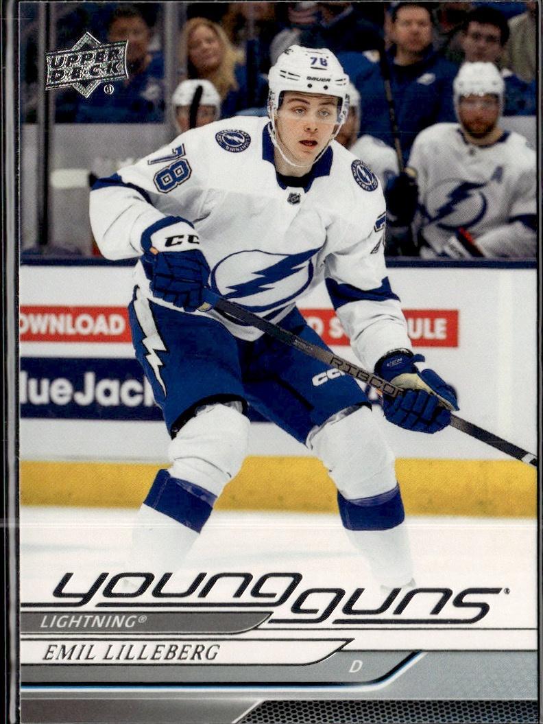 2024-25 Upper Deck Series 1 Hockey Base Young Guns #241 – Emil Lilleberg (Tampa Bay Lightning)