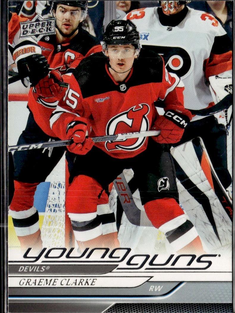 2024-25 Upper Deck Series 1 Hockey Base Young Guns #224 – Graeme Clarke (New Jersey Devils)