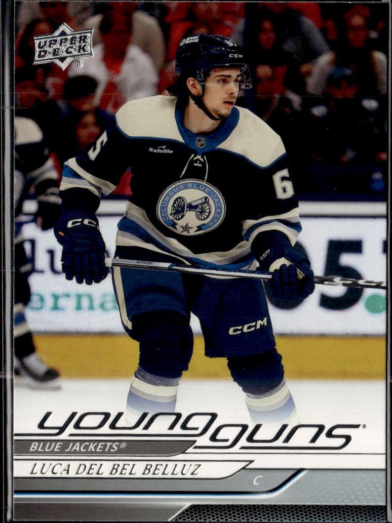 2024-25 Upper Deck Series 1 Hockey Base Young Guns #214 – Luca Del Bel Belluz (Columbus Blue Jackets)