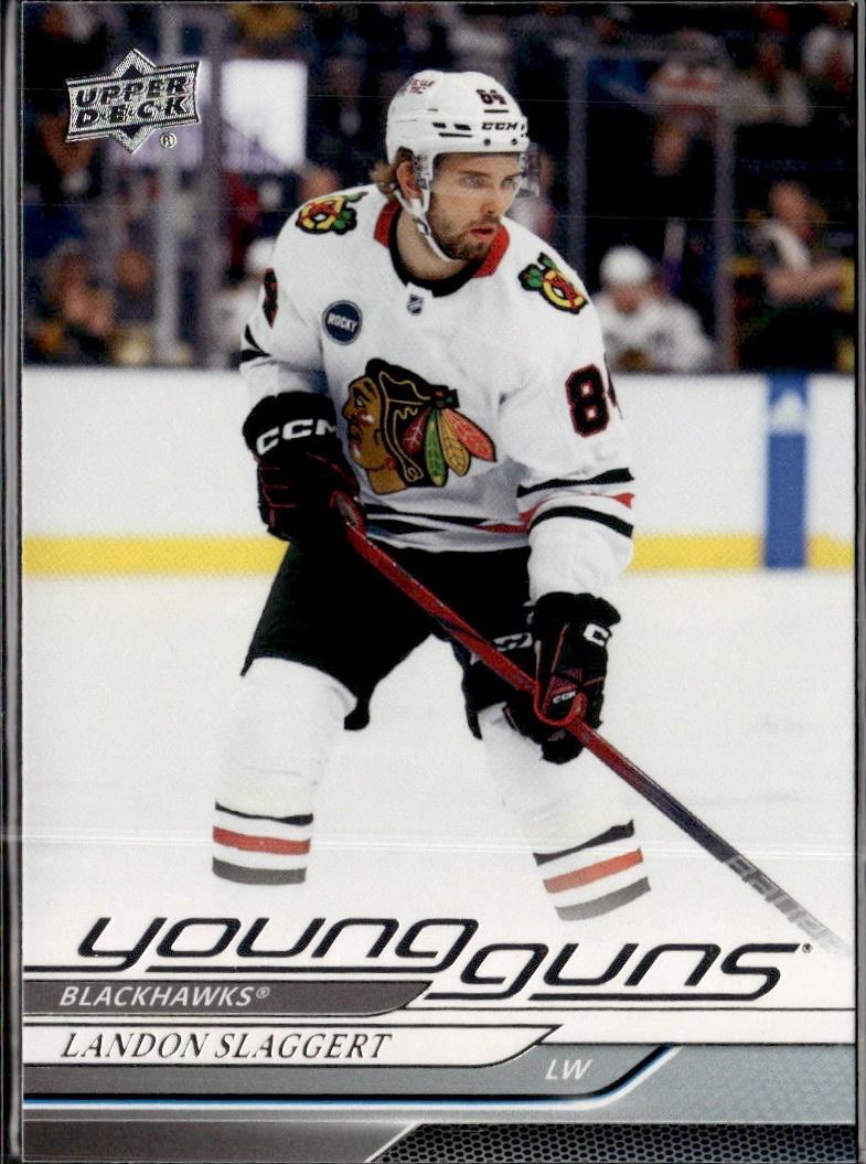 2024-25 Upper Deck Series 1 Hockey Base Young Guns #203 – Landon Slaggert (Chicago Blackhawks)