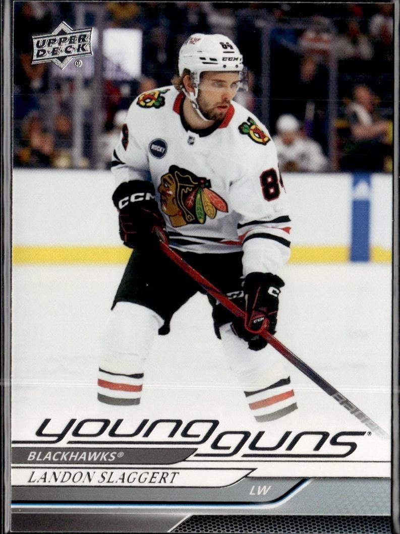 2024-25 Upper Deck Series 1 Hockey Base Young Guns #203 – Landon Slaggert (Chicago Blackhawks)