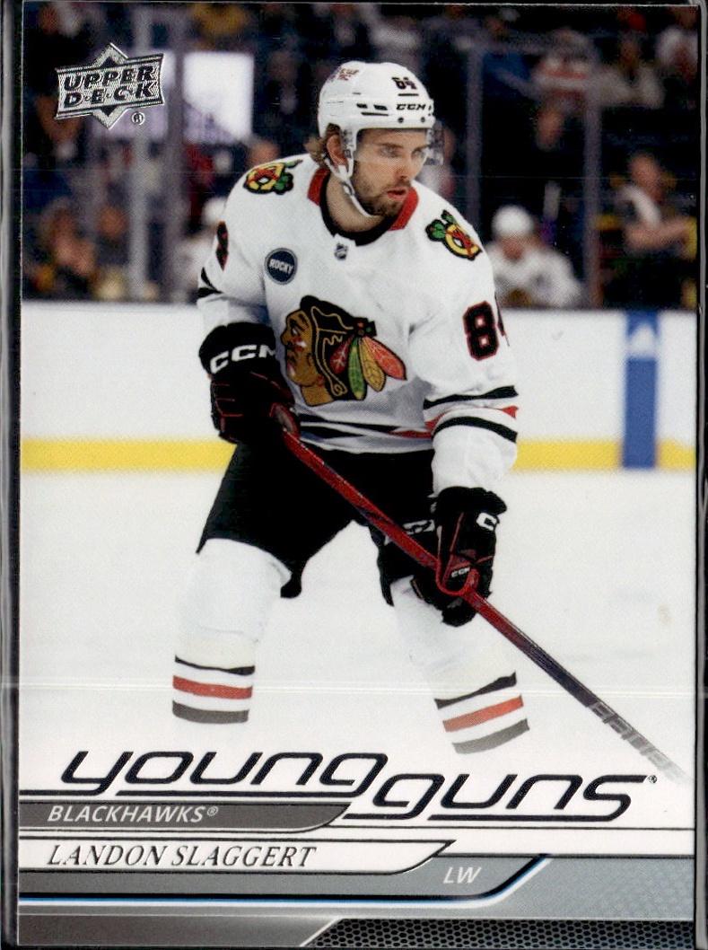 2024-25 Upper Deck Series 1 Hockey Base Young Guns #203 – Landon Slaggert (Chicago Blackhawks)
