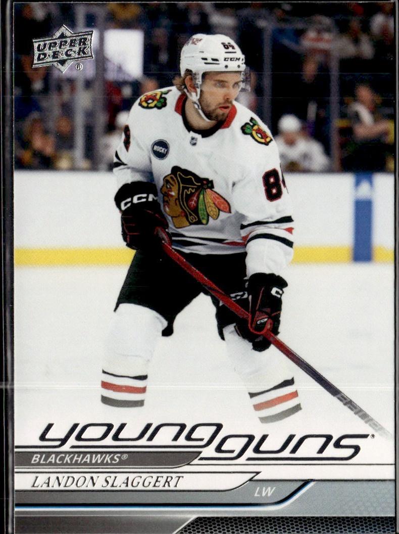 2024-25 Upper Deck Series 1 Hockey Base Young Guns #203 – Landon Slaggert (Chicago Blackhawks)