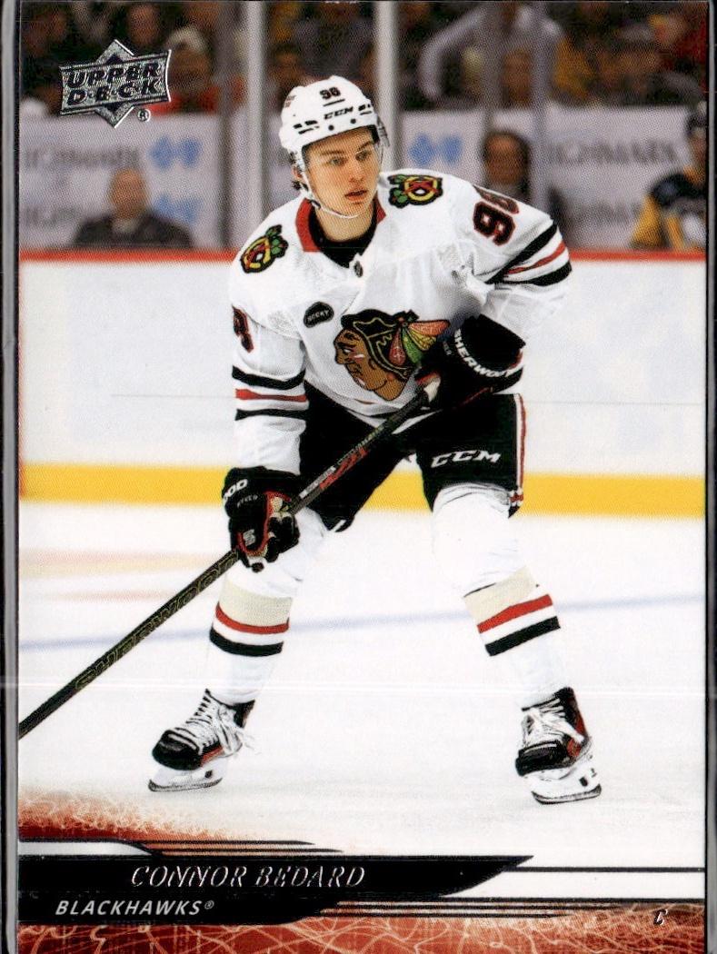 2024-25 Upper Deck Series 1 Hockey Base #42 – Connor Bedard (Chicago Blackhawks)