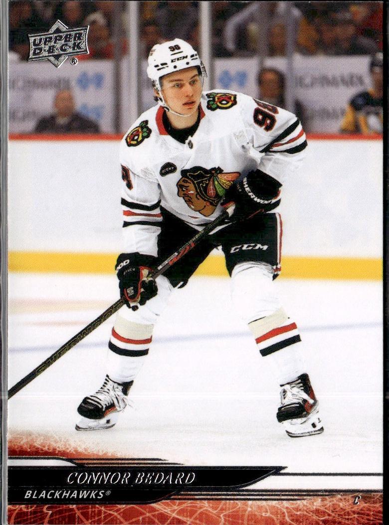 2024-25 Upper Deck Series 1 Hockey Base #42 – Connor Bedard (Chicago Blackhawks)