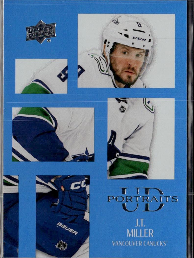 2024-25 Upper Deck Series 1 Hockey UD Portraits #P-11 – J.T. Miller (Vancouver Canucks)