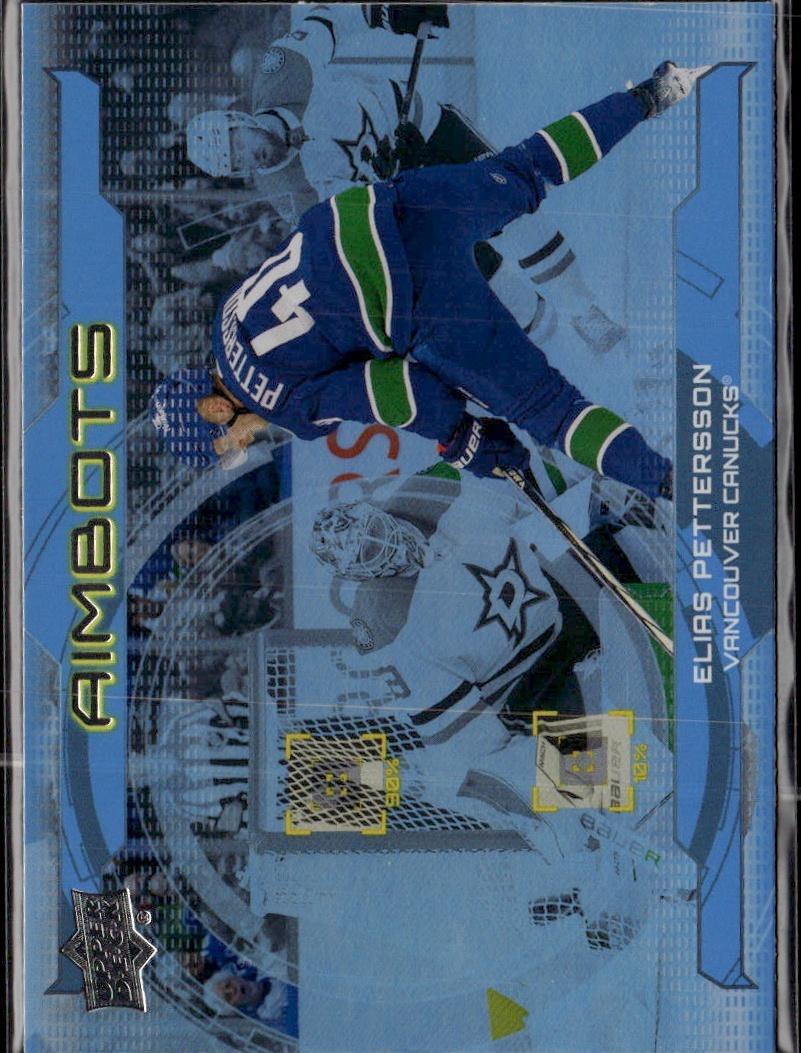 2024-25 Upper Deck Series 1 Hockey Aimbots #AB-5 – Elias Pettersson (Vancouver Canucks)