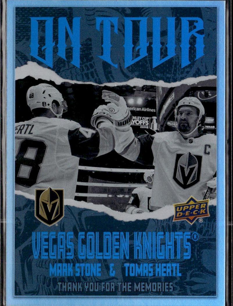 2024-25 Upper Deck Series 2 Hockey On Tour #OT-5 Vegas Golden Knights (Mark Stone & Tomas Hertl)