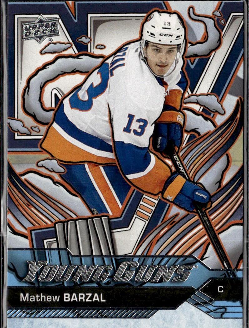 2024-25 Upper Deck Series 2 Hockey Young Guns Renewed #458 New York Islanders (Mathew Barzal)
