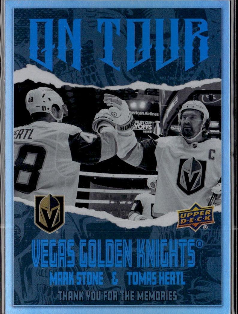 2024-25 Upper Deck Series 2 Hockey On Tour #OT-5 Vegas Golden Knights (Mark Stone & Tomas Hertl)
