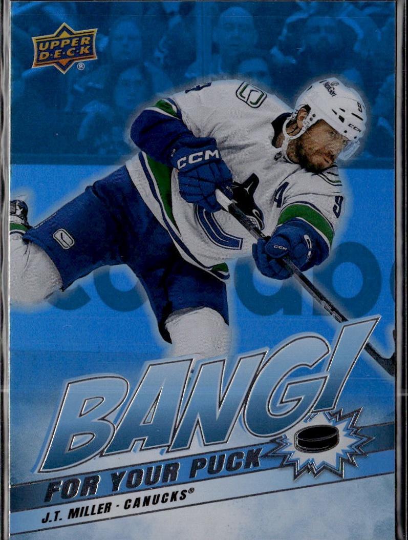 2024-25 Upper Deck Series 2 Hockey Bang! For Your Puck #BP-12 Vancouver Canucks (J.T. Miller)