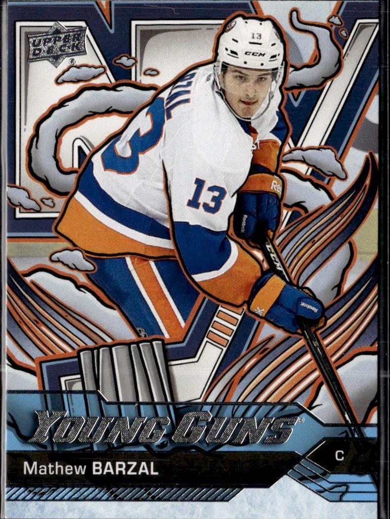 2024-25 Upper Deck Series 2 Hockey Young Guns Renewed #458 New York Islanders (Mathew Barzal)