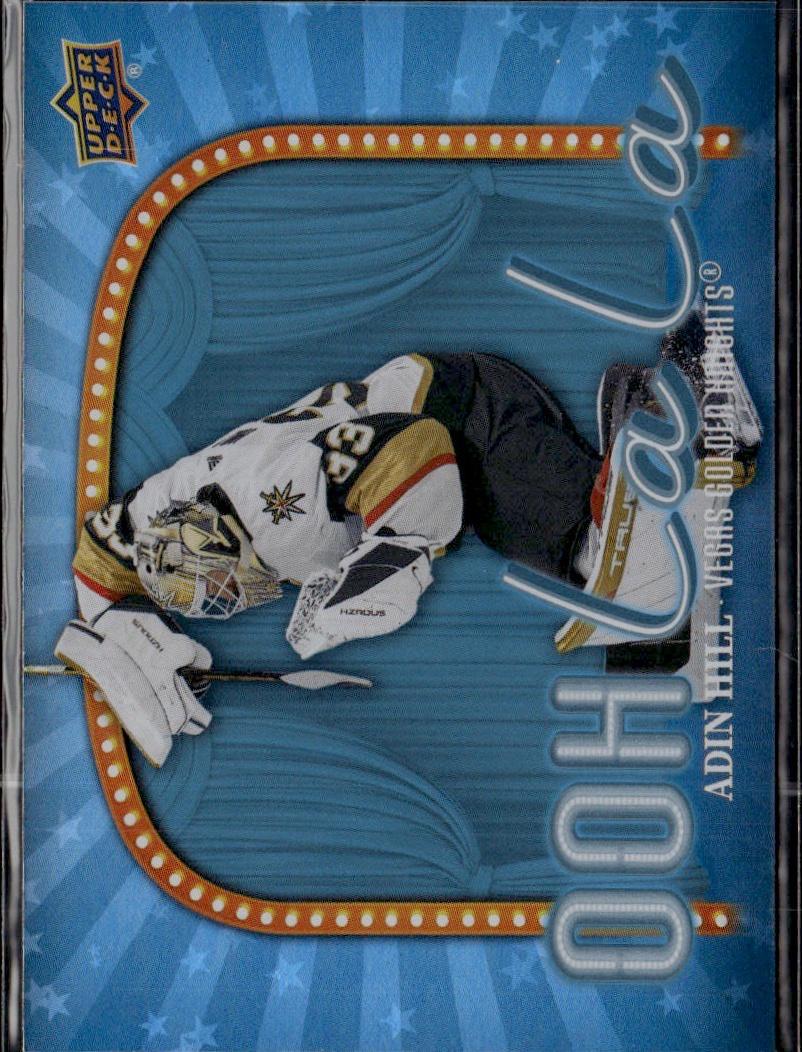 2024-25 Upper Deck Series 2 Hockey Ooh La La Speckle #OLL-20 Vegas Golden Knights (Adin Hill)