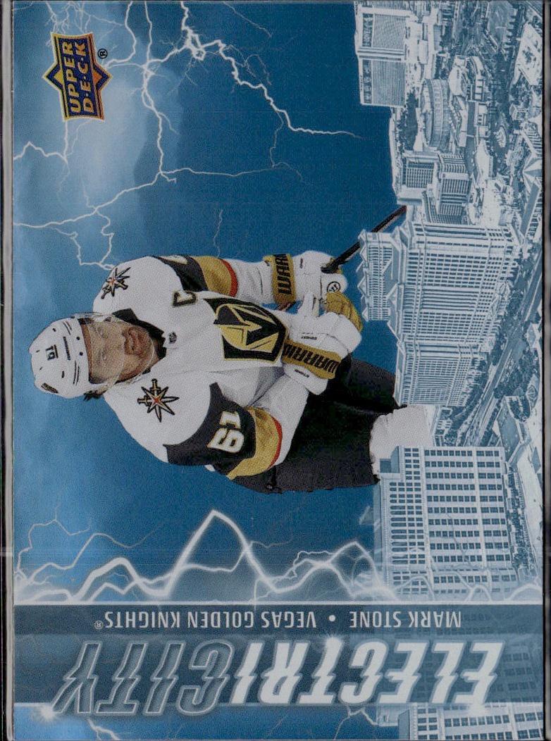 2024-25 Upper Deck Series 2 Hockey ElectriCITY #EC-22 Vegas Golden Knights (Mark Stone)