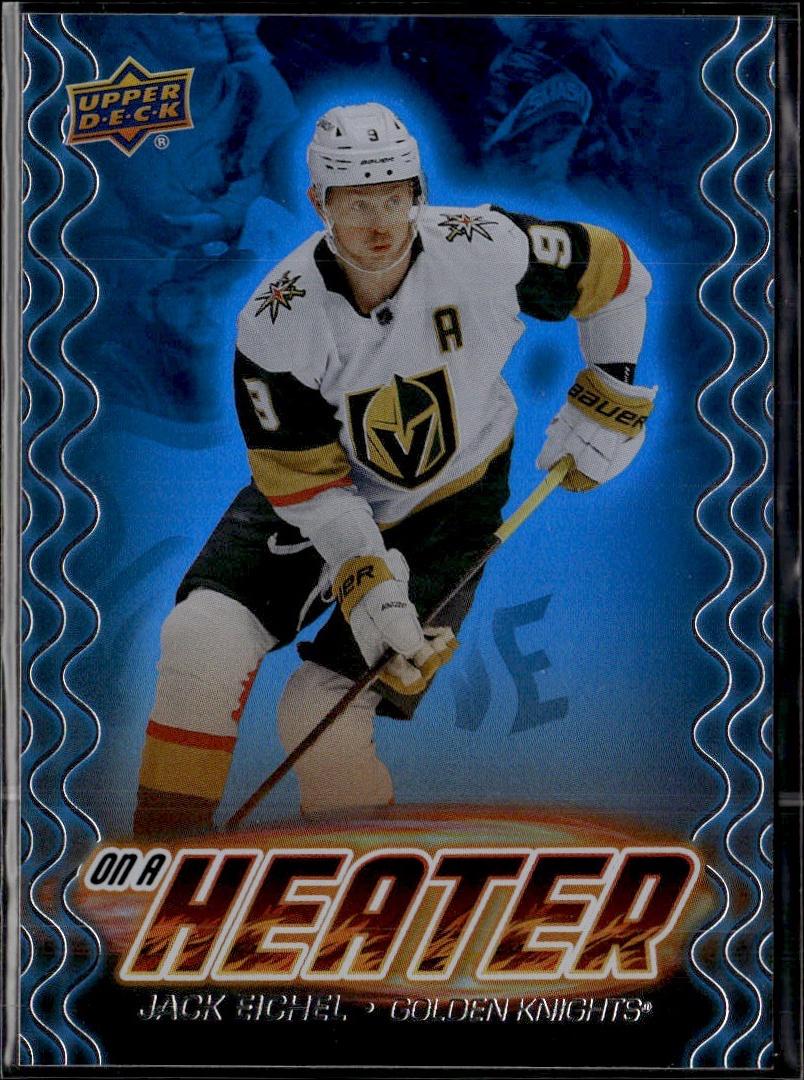 2024-25 Upper Deck Series 2 Hockey On a Heater #OH-6 Vegas Golden Knights (Jack Eichel)