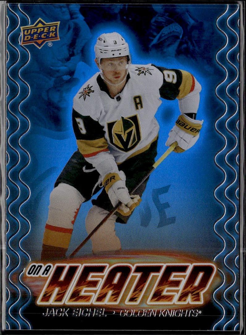 2024-25 Upper Deck Series 2 Hockey On a Heater #OH-6 Vegas Golden Knights (Jack Eichel)