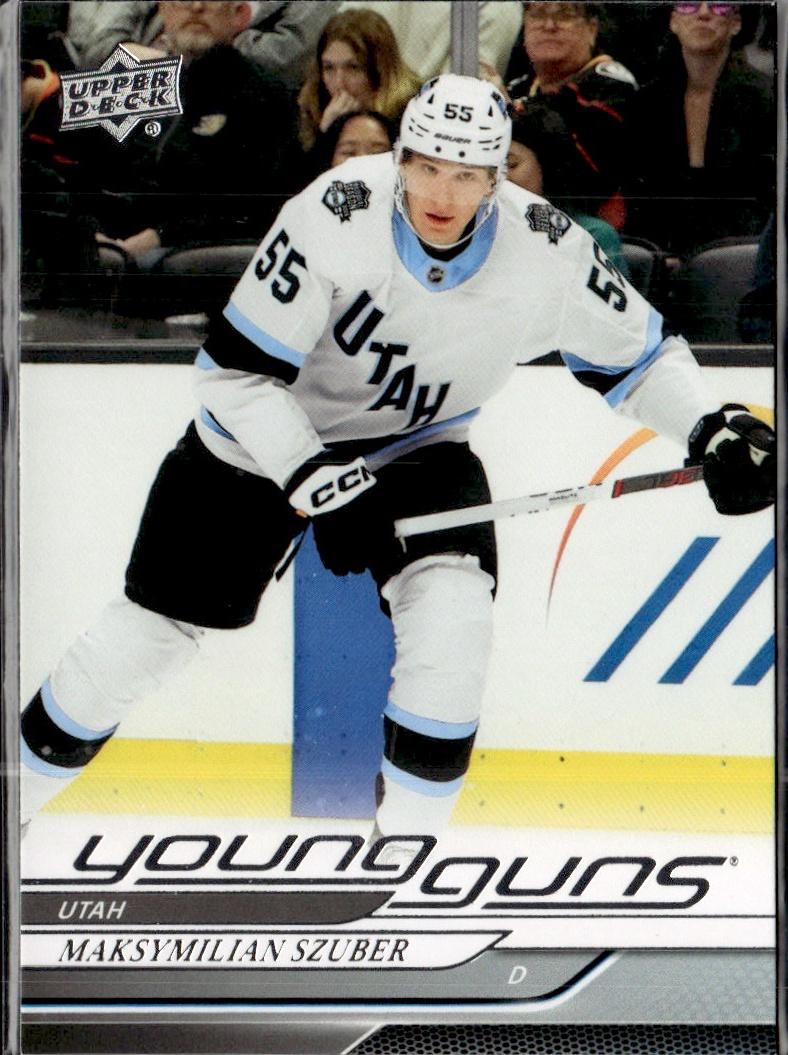 2023-24 Upper Deck Extended Series Hockey Base Young Guns #456 – Maksymilian Szuber (Utah Hockey Club)