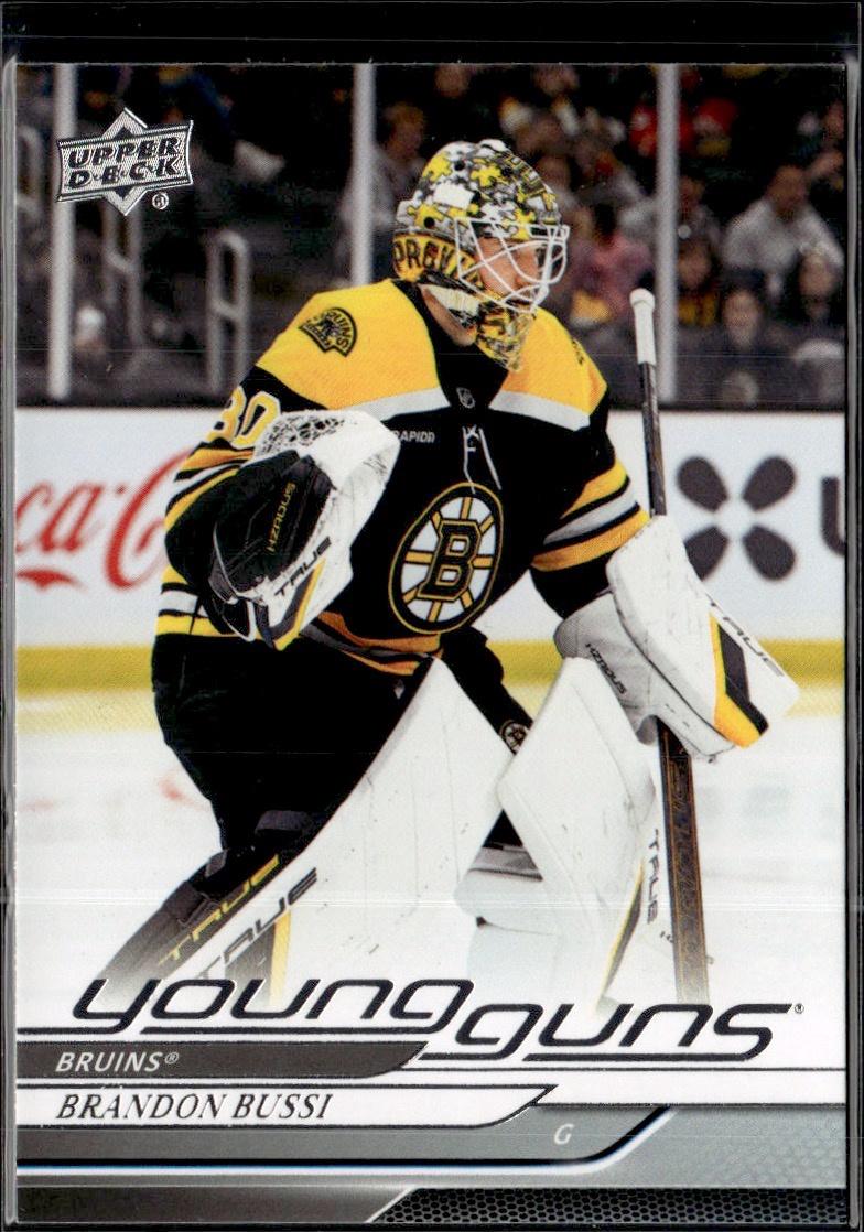 2023-24 Upper Deck Extended Series Hockey Base Young Guns #493 – Brandon Bussi (Boston Bruins)