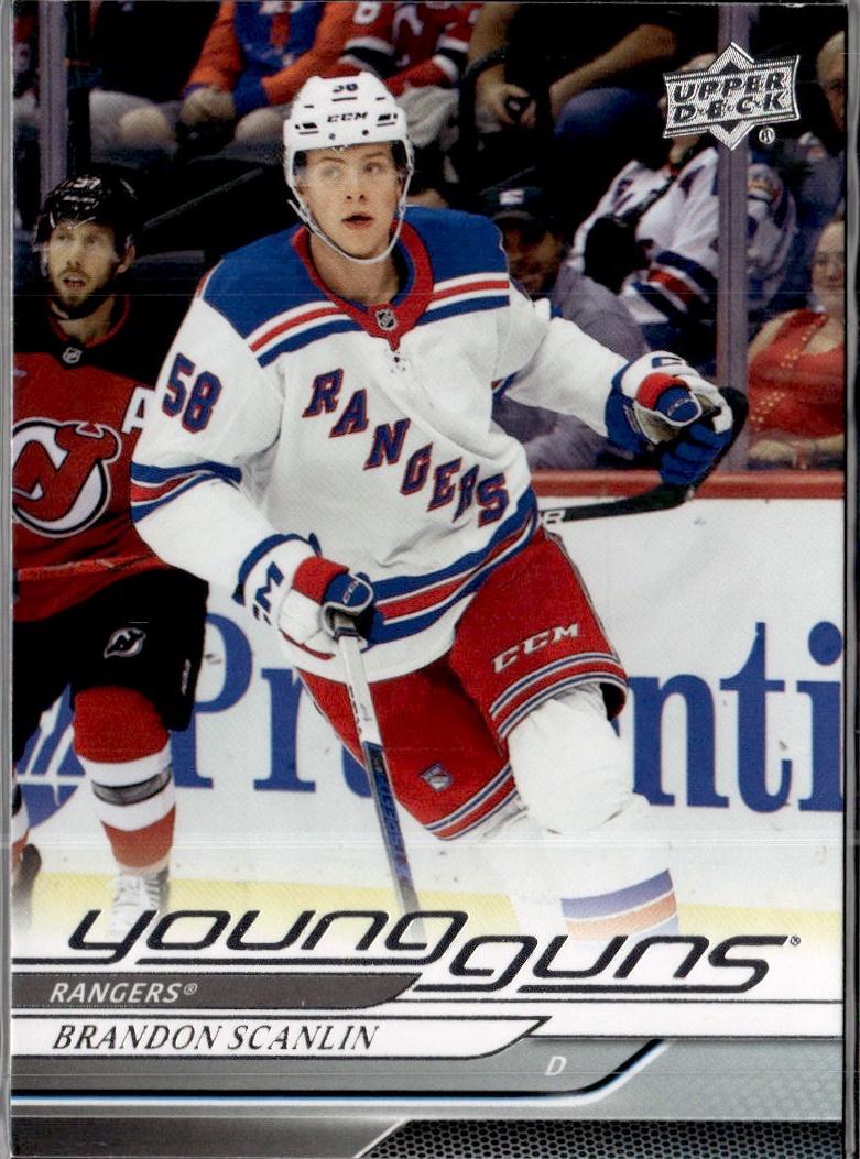 2023-24 Upper Deck Extended Series Hockey Base Young Guns #454 – Brandon Scanlin (New York Rangers)