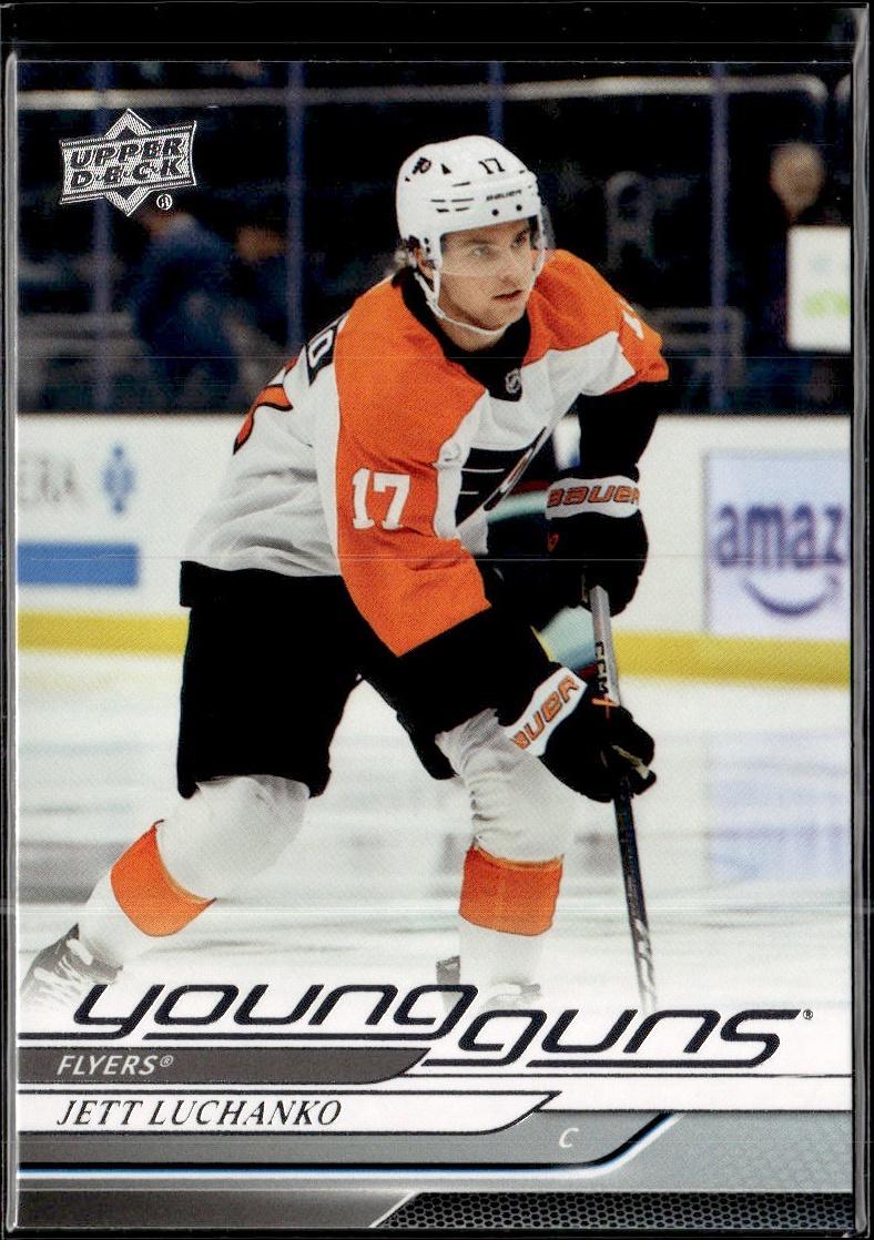 2023-24 Upper Deck Extended Series Hockey Base Young Guns #484 – Jett Luchanko (Philadelphia Flyers)