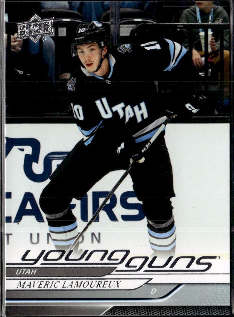 2023-24 Upper Deck Extended Series Hockey Base Young Guns #487 – Maveric Lamoureux (Utah Hockey Club)