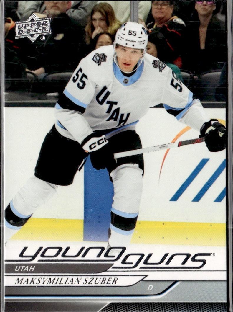 2023-24 Upper Deck Extended Series Hockey Base Young Guns #456 – Maksymilian Szuber (Utah Hockey Club)