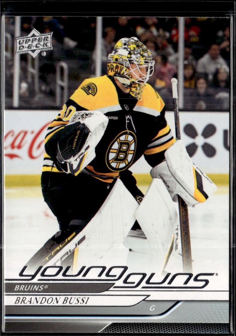 2023-24 Upper Deck Extended Series Hockey Base Young Guns #493 – Brandon Bussi (Boston Bruins)