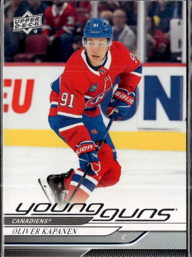 2023-24 Upper Deck Extended Series Hockey Base Young Guns #461 – Oliver Kapanen (Montreal Canadiens)