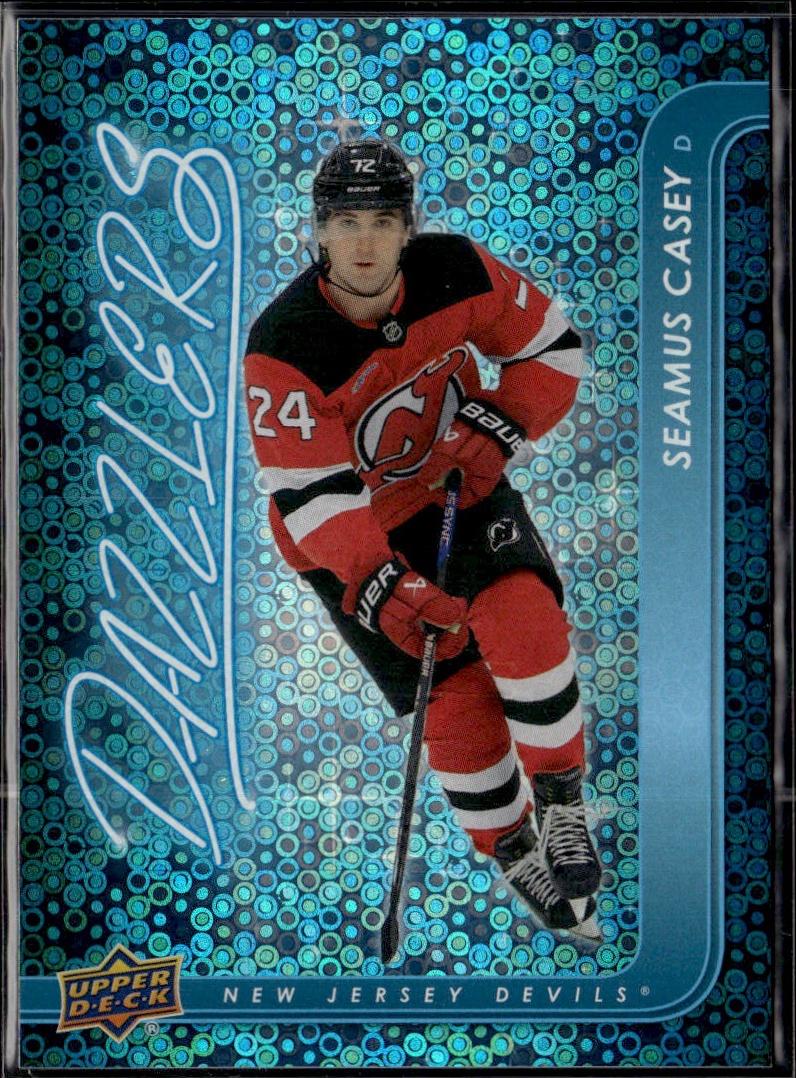 2024-25 Upper Deck Extended Series Hockey Dazzlers Blue #DZ-102 New Jersey Devils (Seamus Casey)