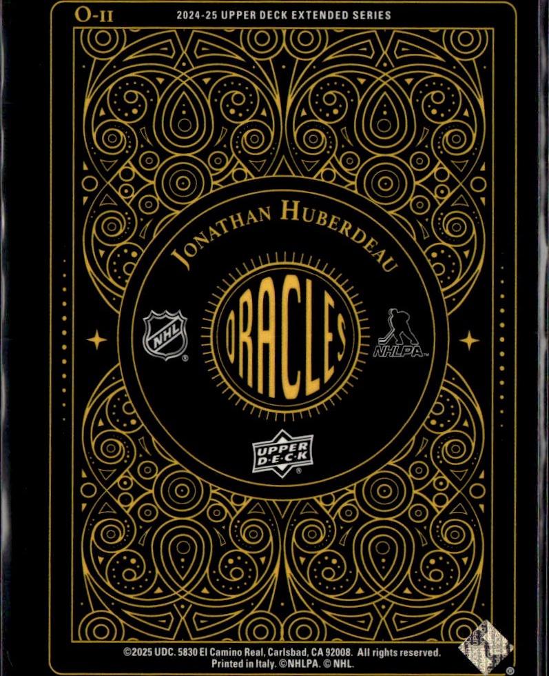 2024-25 Upper Deck Extended Series Hockey Oracles #O-11 Calgary Flames (Jonathan Huberdeau)