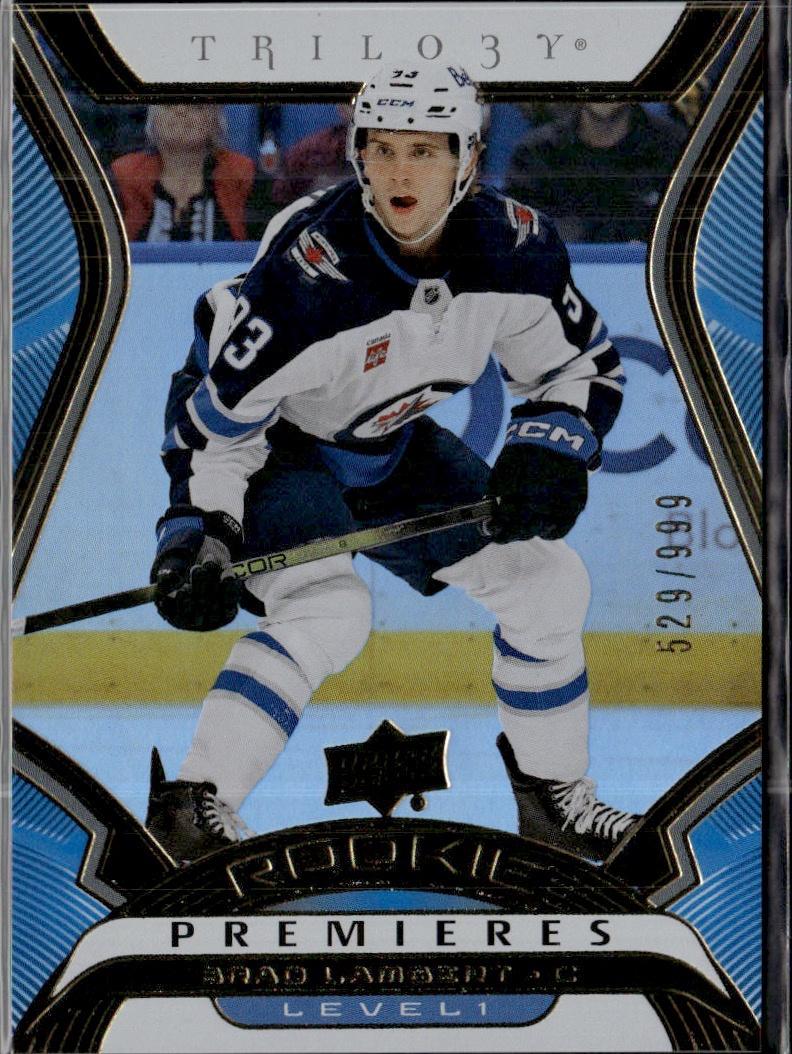 2024-25 Upper Deck Extended Series Hockey Trilogy Rookie Premiere Level 1 #/999 #T-17 Winnipeg Jets (Brad Lambert)