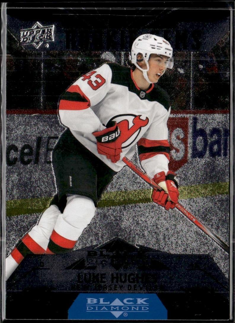 2023-24 Upper Deck Extended Series Hockey 2007-08 Black Diamond Retros #BD-34 New Jersey Devils (Jack Hughes)