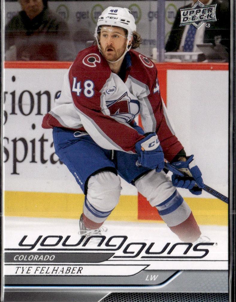 2024-25 Upper Deck Extended Series Hockey Base Young Guns #707 Colorado Avalanche (Tye Felhaber)