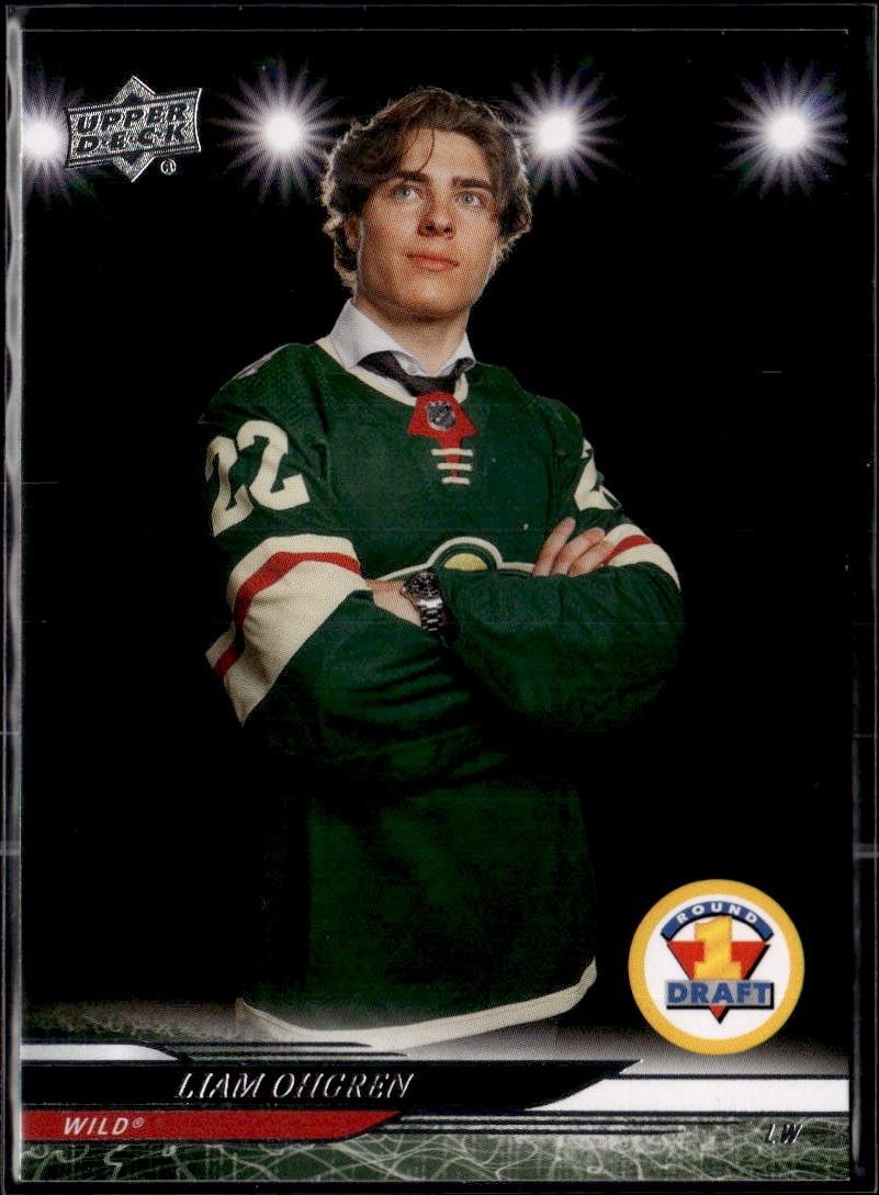 2024-25 Upper Deck Extended Series Hockey Base #740 Minnesota Wild (Liam Ohgren)