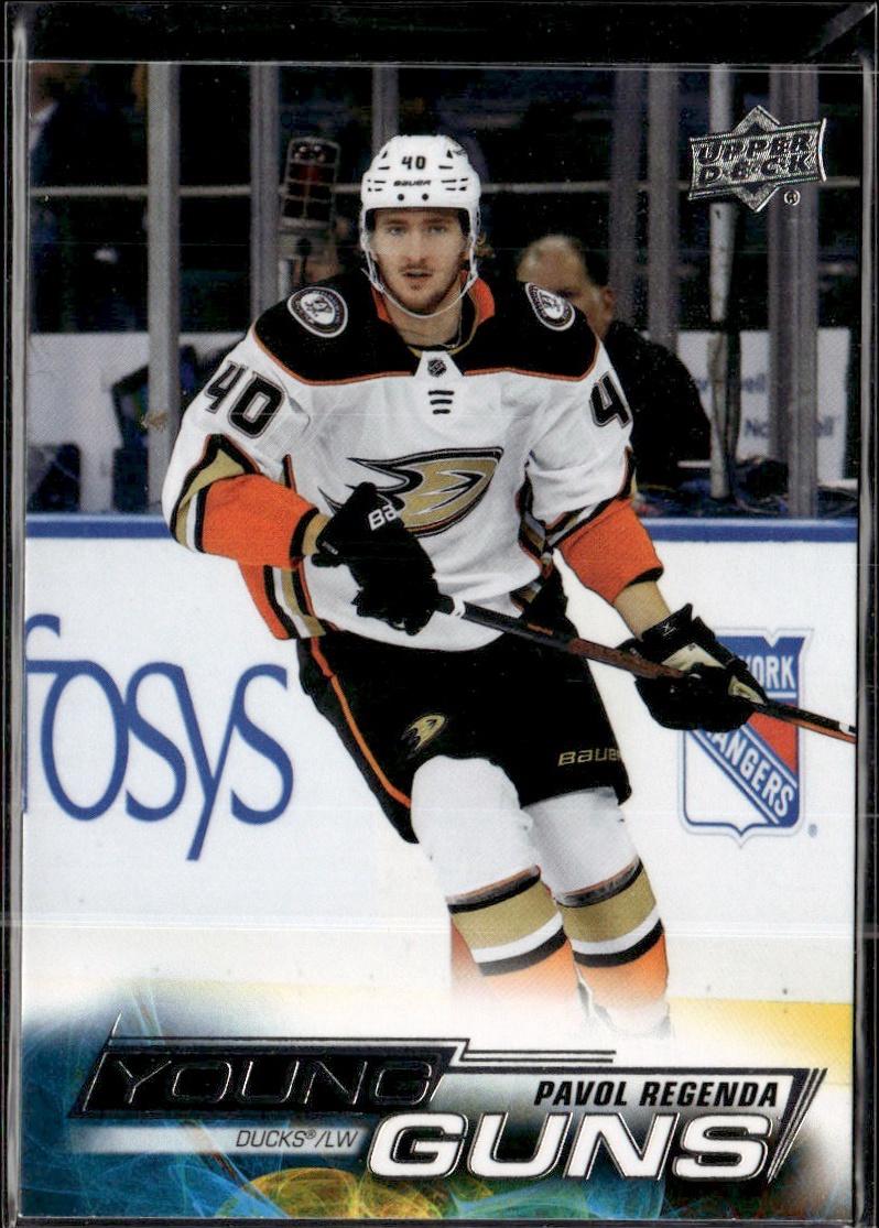 2022-23 Upper Deck Series 2 Hockey Base Young Guns #452 Anaheim Ducks (Pavol Regenda)