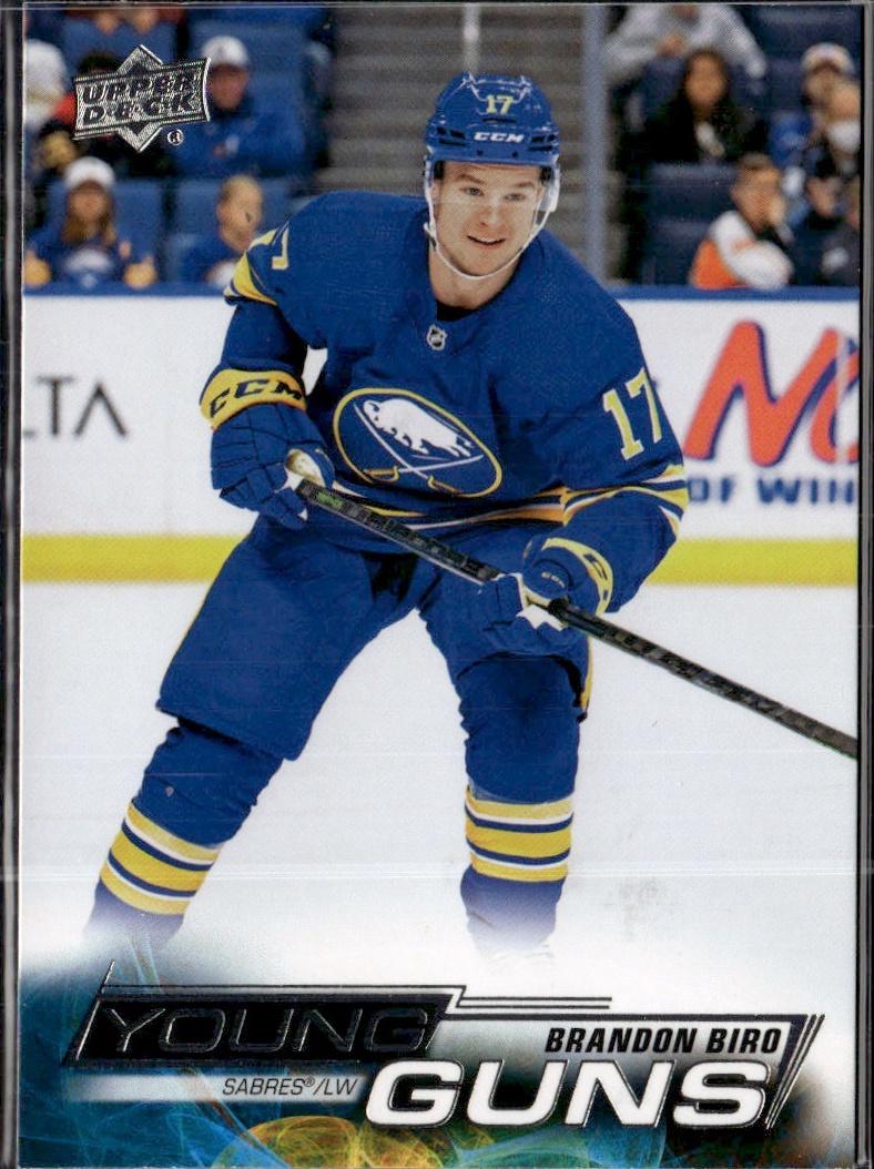 2022-23 Upper Deck Series 2 Hockey Base Young Guns #455 Buffalo Sabres (Brandon Biro)