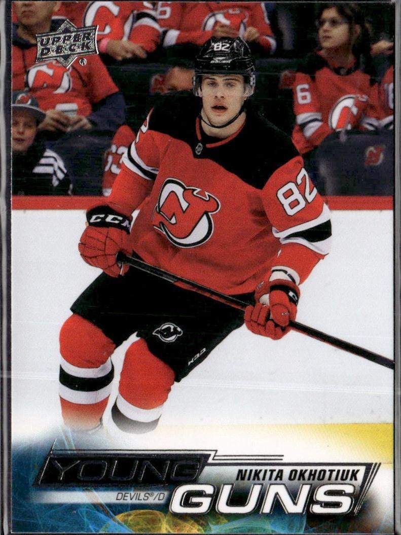 2022-23 Upper Deck Series 2 Hockey Base Young Guns #464 New Jersey Devils (Nikita Okhotiuk)