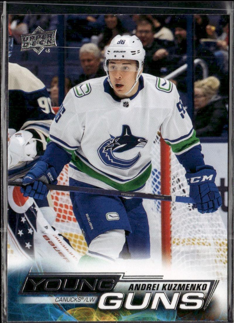 2022-23 Upper Deck Series 2 Hockey Base Young Guns #465 Vancouver Canucks (Andrei Kuzmenko)