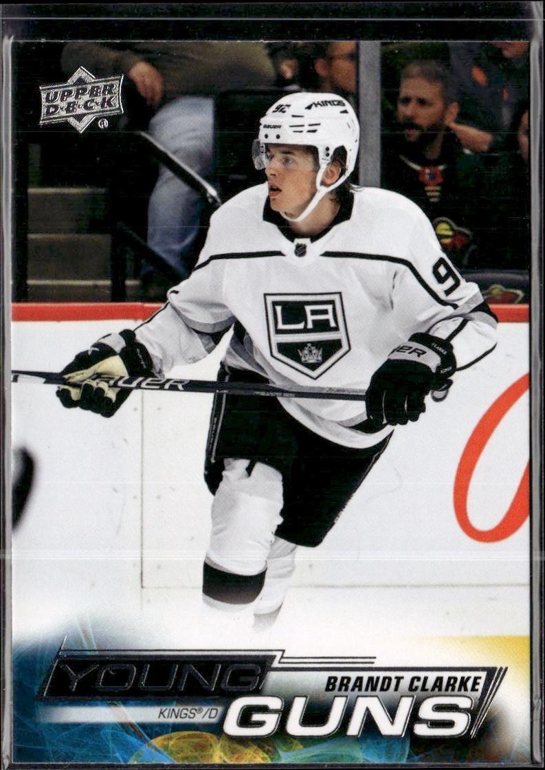 2022-23 Upper Deck Series 2 Hockey Base Young Guns #470 Los Angeles Kings (Brandt Clarke)