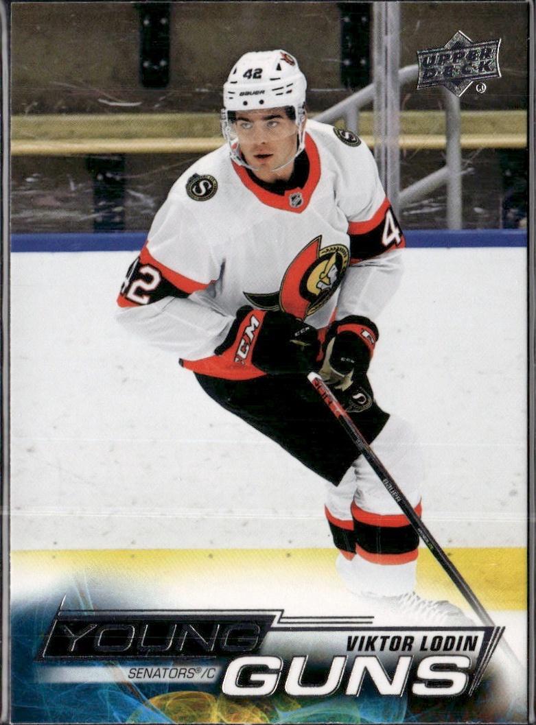 2022-23 Upper Deck Series 2 Hockey Base Young Guns #471 Ottawa Senators (Viktor Lodin)