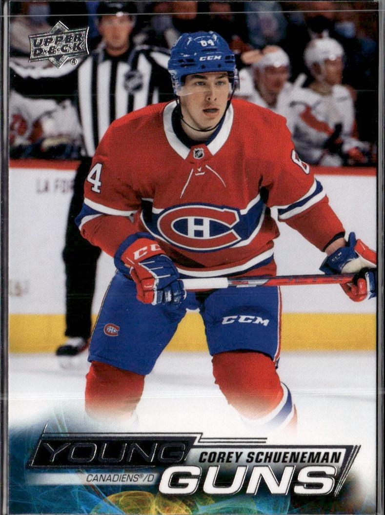 2022-23 Upper Deck Series 2 Hockey Base Young Guns #473 Montreal Canadiens (Corey Schueneman)