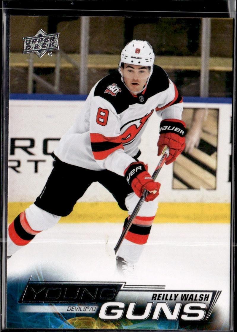 2022-23 Upper Deck Series 2 Hockey Base Young Guns #483 New Jersey Devils (Reilly Walsh)