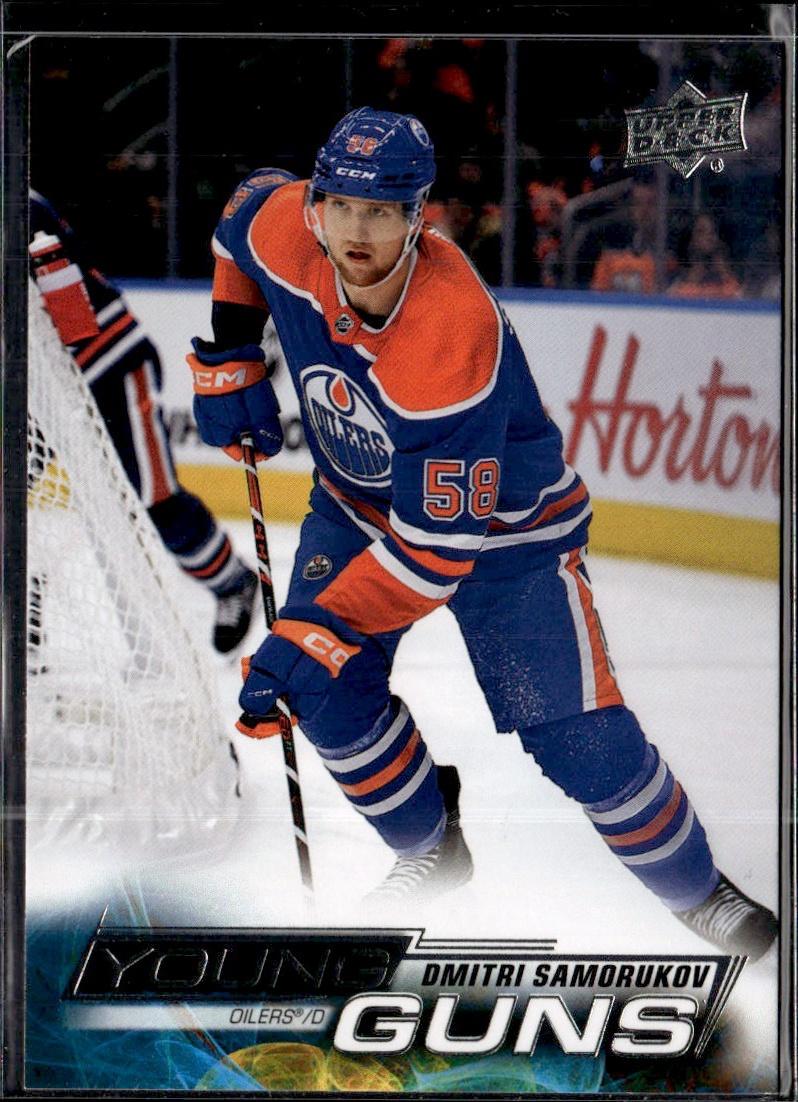 2022-23 Upper Deck Series 2 Hockey Base Young Guns #487 Edmonton Oilers (Dmitri Samorukov)