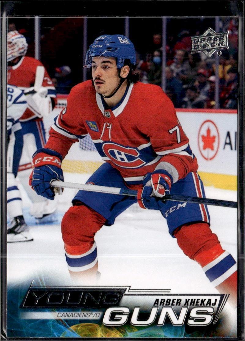 2022-23 Upper Deck Series 2 Hockey Base Young Guns #490 Montreal Canadiens (Arber Xhekaj)