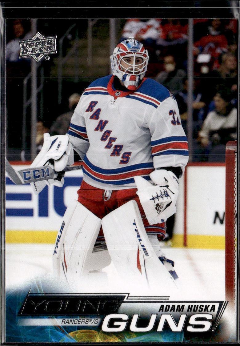 2022-23 Upper Deck Series 2 Hockey Base Young Guns #492 New York Rangers (Adam Huska)